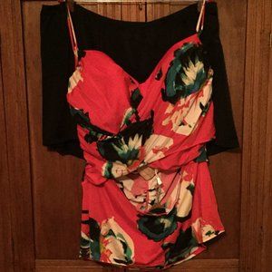 3 Piece Tankini Swimsuit & Cover Up